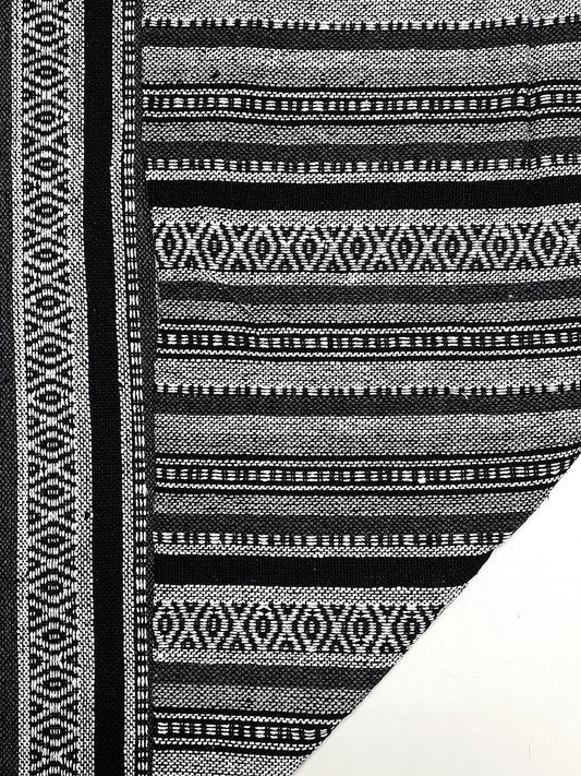 Thai Woven Cotton Fabric Tribal Fabric Native Fabric by the yard Ethnic fabric Aztec fabric Craft Supplies Woven Textile 1/2 yard (WF244)