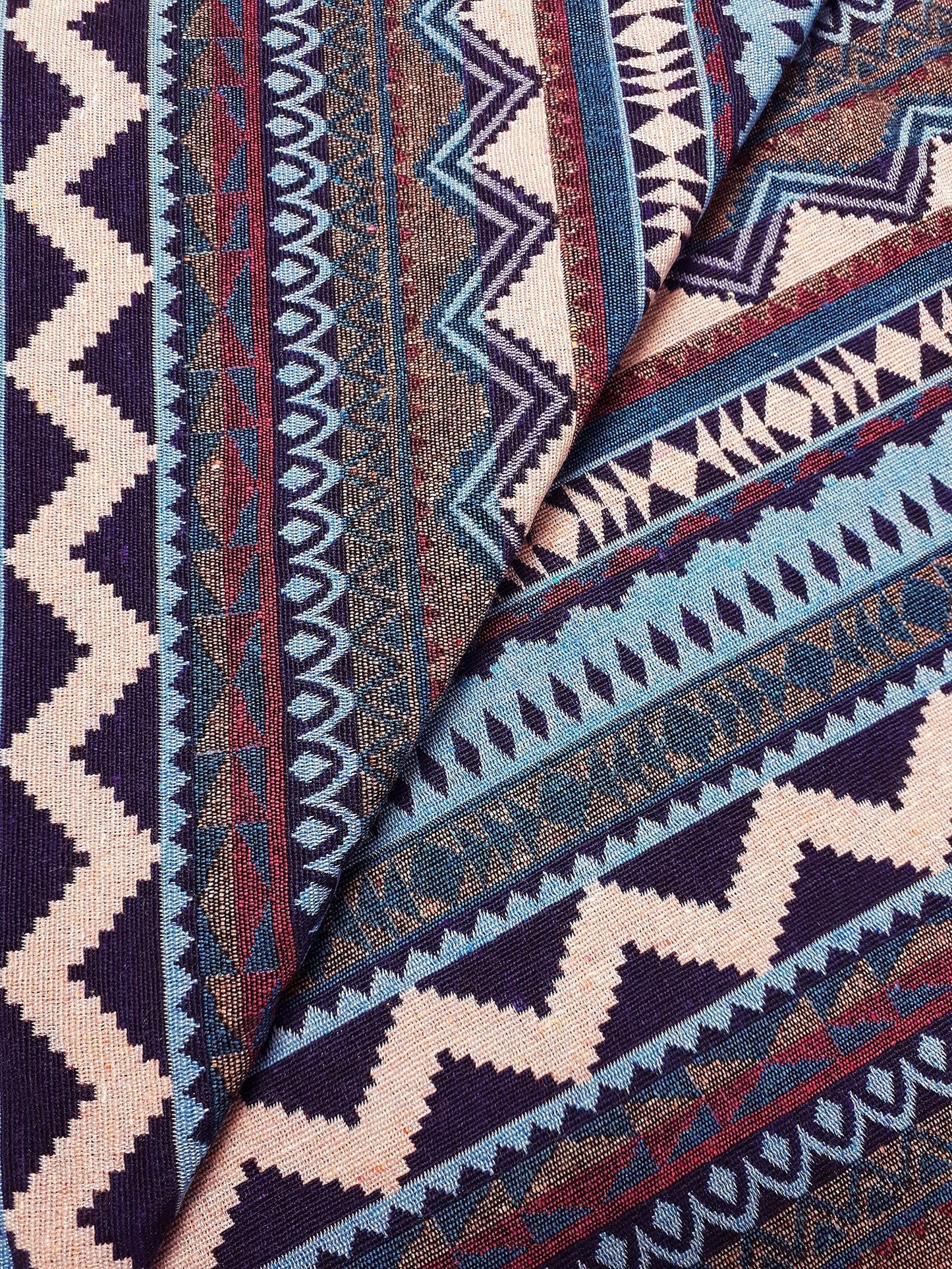 Thai Woven Fabric Tribal Fabric Native Cotton Fabric by the yard Ethnic fabric Craft fabric Craft Supplies Woven Textile 1/2 yard (WFF250)