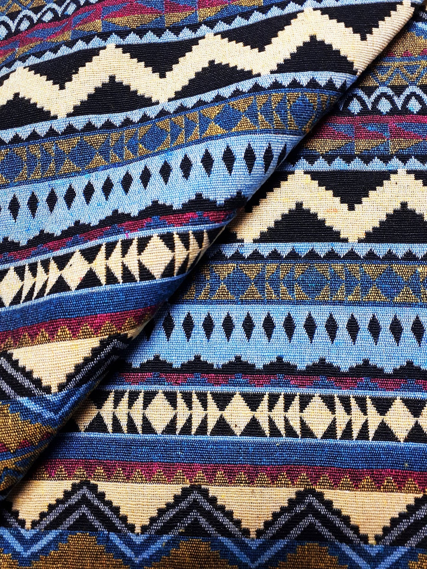 Thai Woven Fabric Tribal Fabric Native Cotton Fabric by the yard Ethnic fabric Craft fabric Craft Supplies Woven Textile 1/2 yard (WFF251)