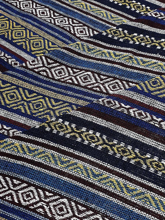 Thai Woven Cotton Fabric Tribal Fabric Native Fabric by the yard Ethnic fabric Aztec fabric Craft Supplies Woven Textile 1/2 yard (WF243)