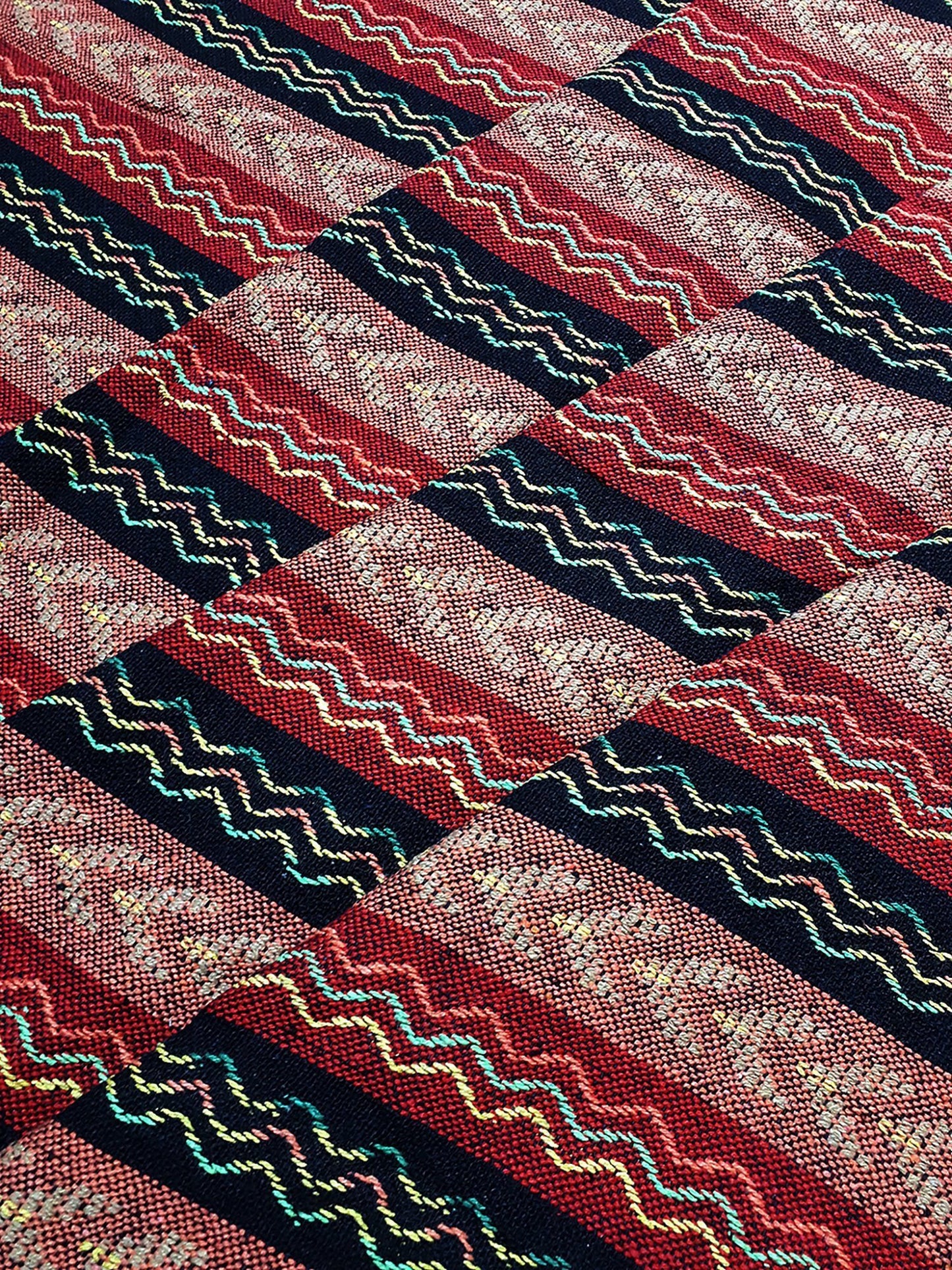 Thai Woven Cotton Fabric Tribal Fabric Native Fabric by the yard Ethnic fabric Aztec fabric Craft Supplies Woven Textile 1/2 yard (WF241)