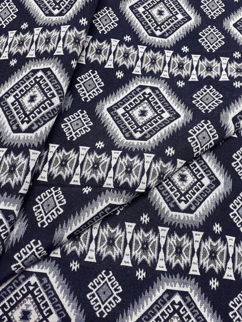 Thai Woven Cotton Fabric Tribal Fabric Native Fabric by the yard Ethnic fabric Aztec Craft Supplies Woven Textile 1/2 yard (WFF235)