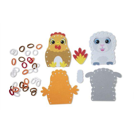 Loop It! Beginner Craft Kit- Farm Puppets