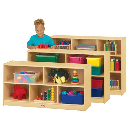 Jonti-Craft 0392JC Low Single Mobile Storage Unit 15 inch Deep