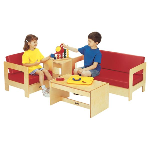 Jonti-Craft 0380JC KYDZ Living Room 4 Piece Set - Red