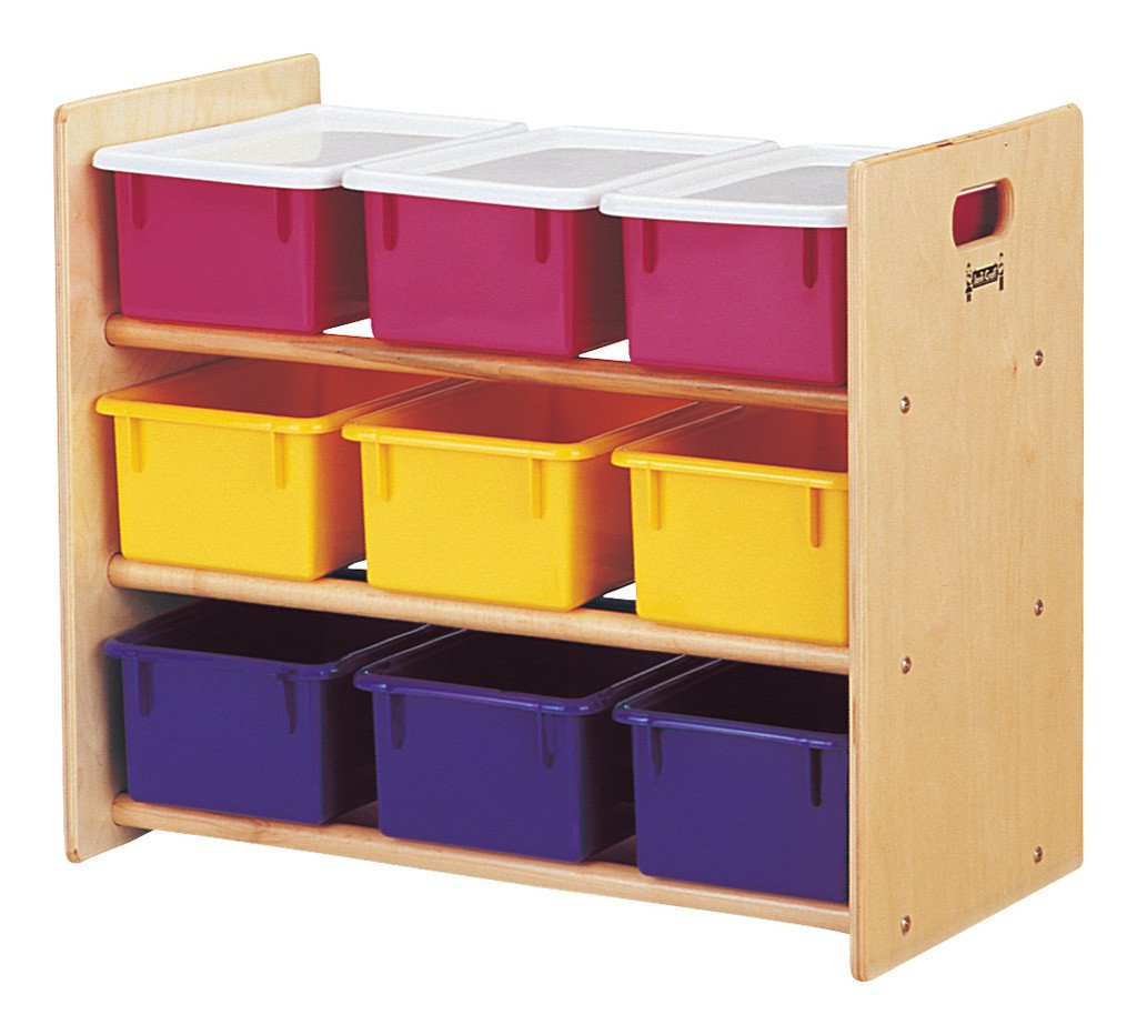 Jonti-Craft® Cubbie-Tray Storage Rack - with Colored Cubbie-Trays