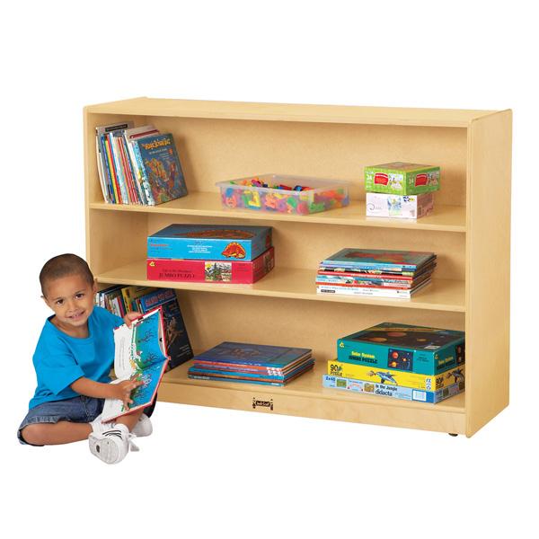 Jonti-Craft 0769JC Super Sized Adjustable Mobile Straight-Shelf