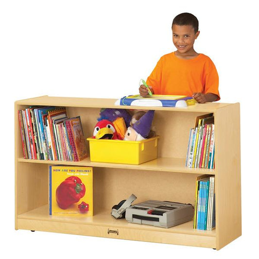 Jonti-Craft 0792JC Low Adjustable Mobile Straight-Shelf