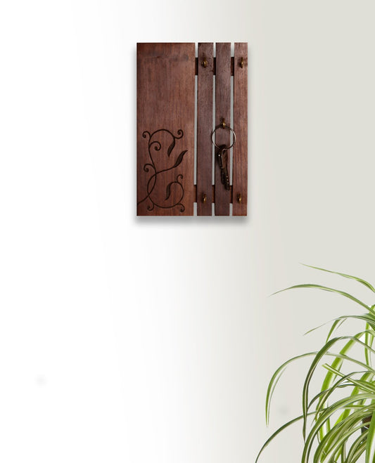 Wooden Lovely Hand Carved Key Holder / Key Hanger