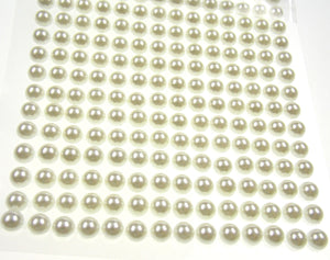 Pearls Cream Self Adhesive Stick On Craft Stickers 6mm 504 pcs Lot 6 Nola Blake