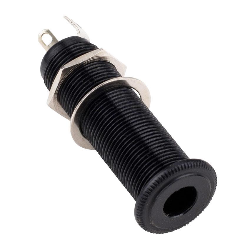 Switchcraft 125B Stereo Black TRS 1/4" Long Threaded Input Jack