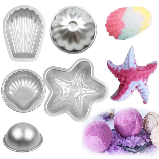 Metal Aluminum DIY Bath Bomb Molds Ornaments Homemade Crafting Mould