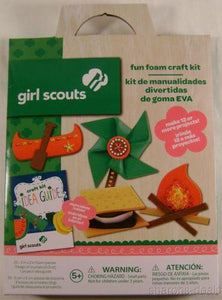 Girl Scout Fun Foam Craft Kit Lot 3 Idea Guide Projects Colorbok Crystals Gift