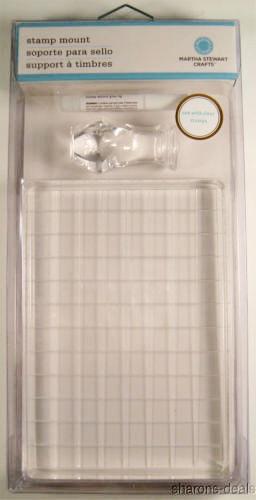 Martha Stewart Crafts Stamp Mount 4x6 Lot 4 Clear Handle Acrylic Glue Scrapbook