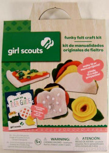 Girl Scouts Funky Felt Craft Kit Lot 3 Idea Guide Projects Colorbok Crystals NEW