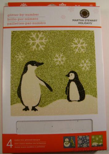 Martha Stewart Holidays Glitter Number Design Kit Lot 3 Winter Wonderland Crafts