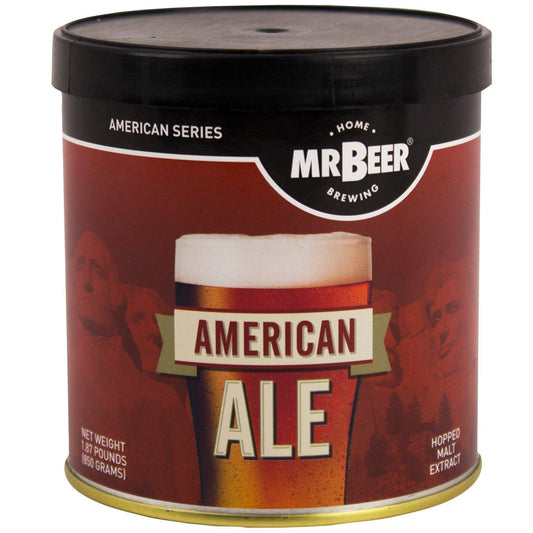 Mr. Beer American Ale 2 Gallon Craft Beer Refill Kit, Contains Hopped Malt