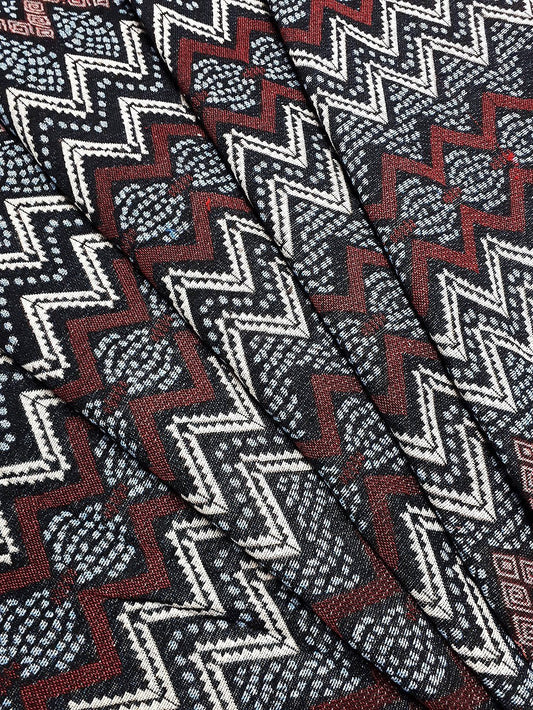 Woven Fabric Tribal Fabric Native Fabric by the yard Ethnic fabric Aztec fabric Craft Supplies Woven Textile 1/2 yard (WFF198)