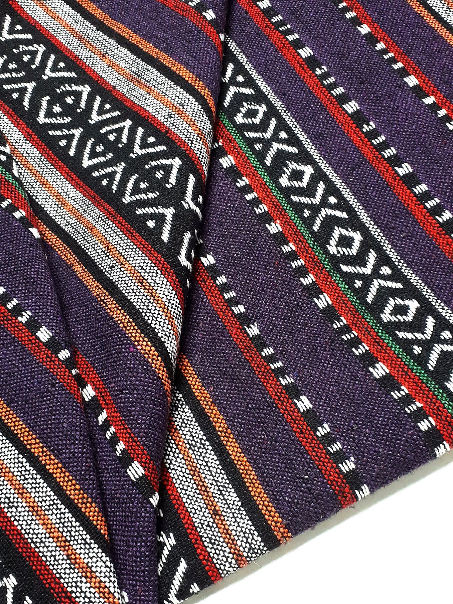 Thai Woven Cotton Fabric Tribal Fabric Native Fabric Ethnic fabric Aztec fabric Craft Supplies Woven Textile 1/2 yard (WF286)