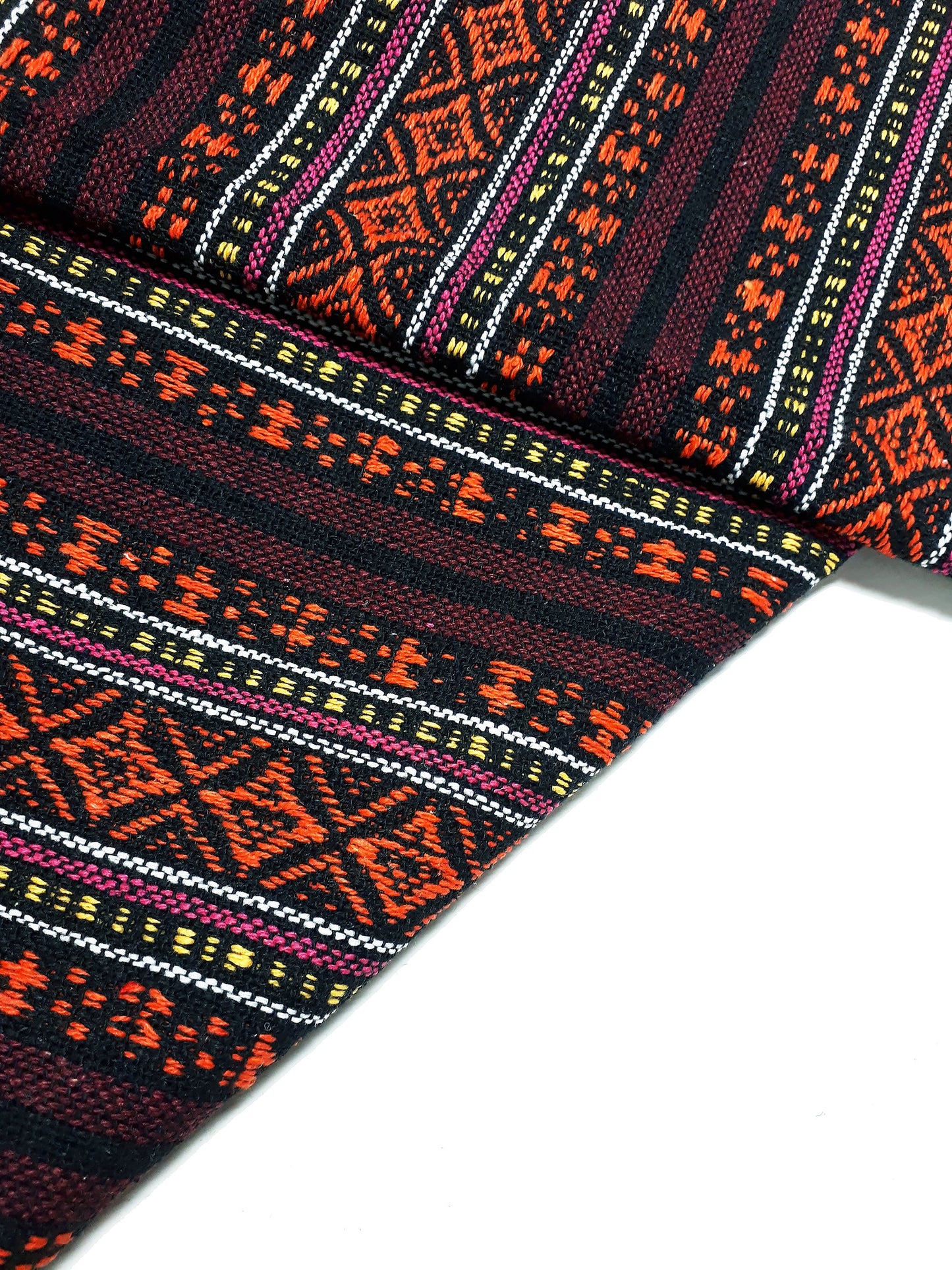 Thai Woven Cotton Fabric Tribal Fabric Native Fabric Ethnic fabric Aztec fabric Craft Supplies Woven Textile 1/2 yard (WF284)