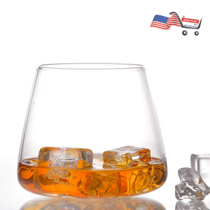 TNG Handcrafted Whiskey Glass, Set of 2 - Prime Lead-Free Ultra Clarity Glass - Perfect for Drinking Bourbon or Scotch - Deluxe Gift Box.