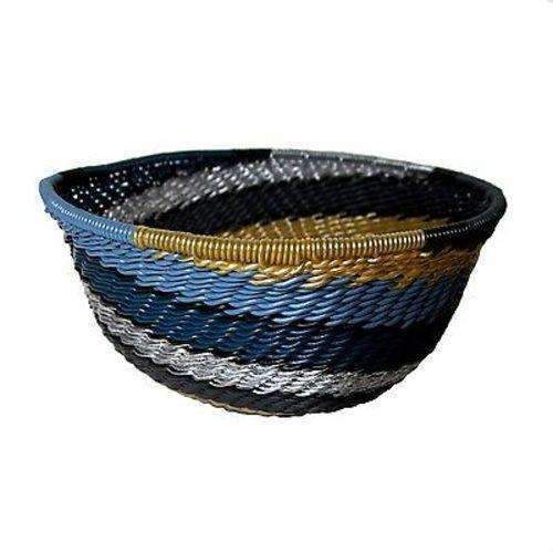 Handcrafted Recycled Telephone Wire Bowl - Galaxy - South Africa