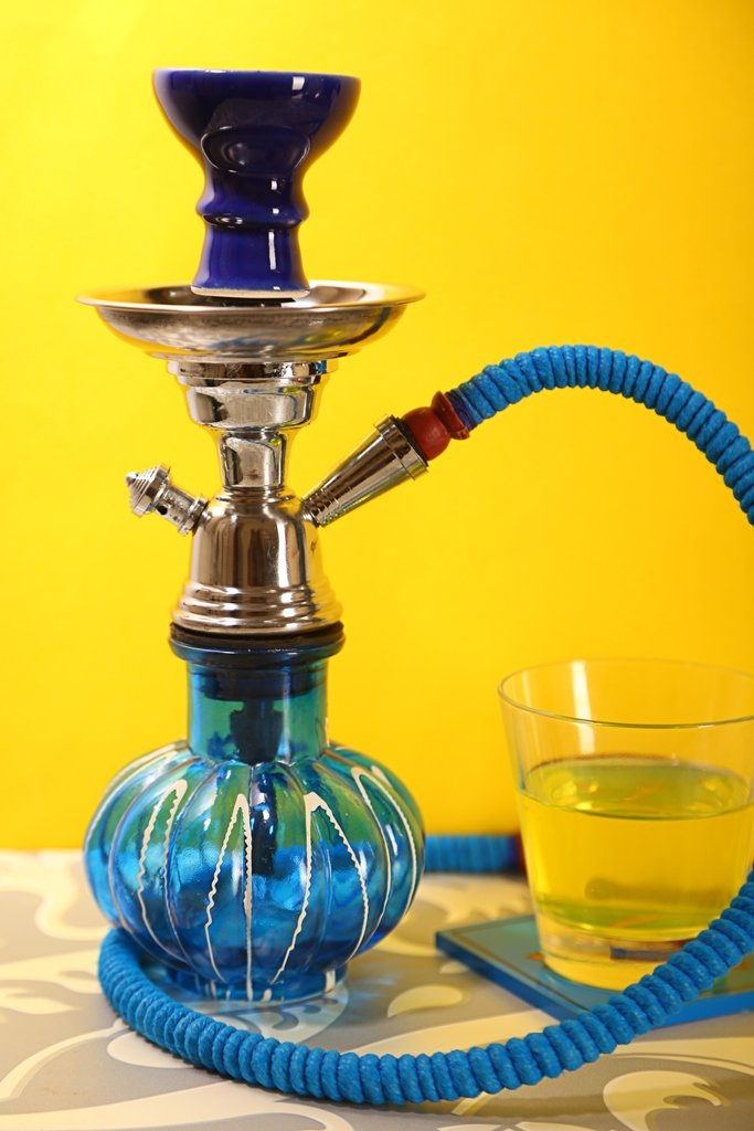 Hookah Shiny Blue 12 Inch