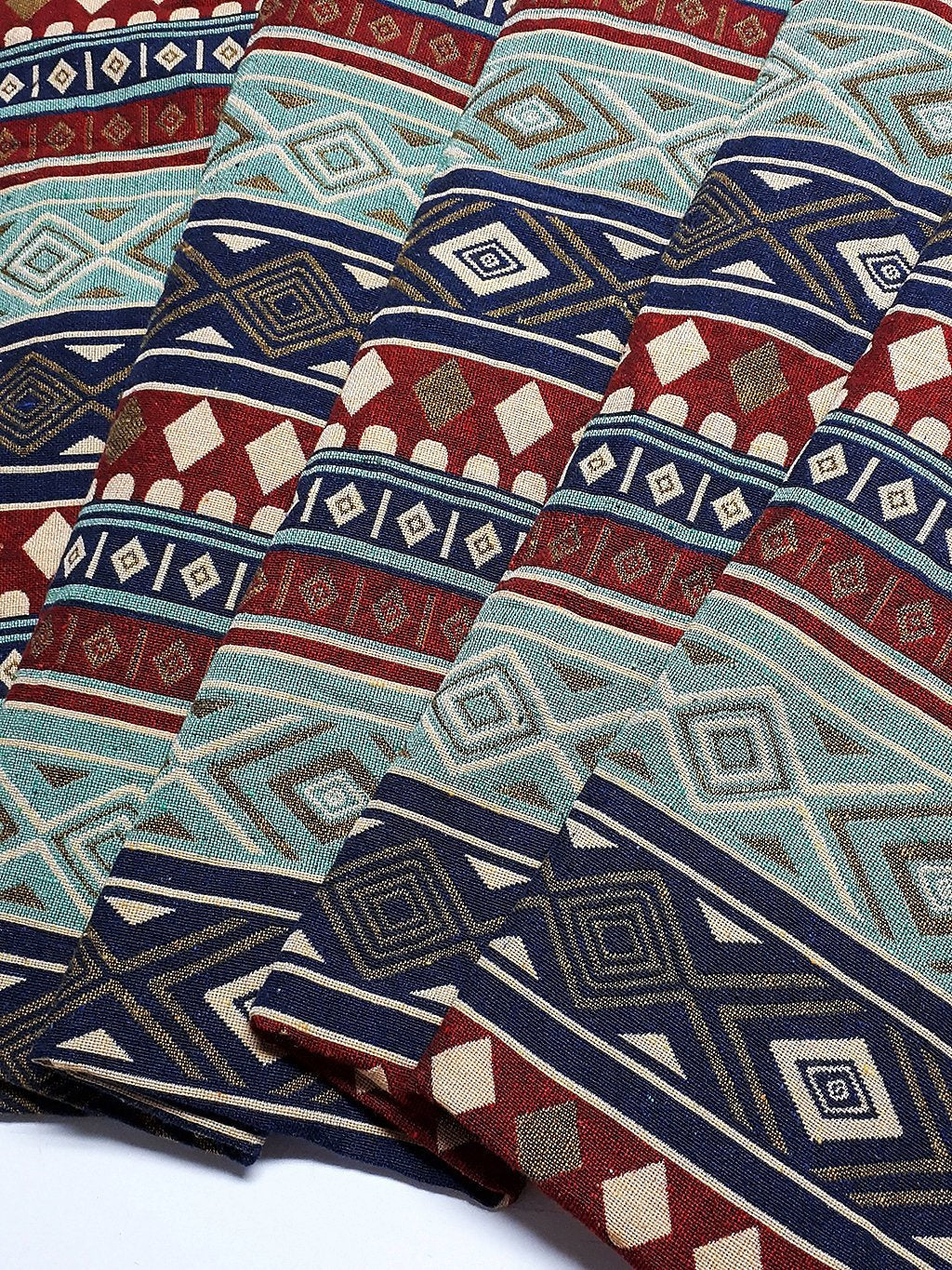 Woven Fabric Tribal Fabric Native Fabric by the yard Ethnic fabric Aztec fabric Craft Supplies Woven Textile 1/2 yard (WFF201)