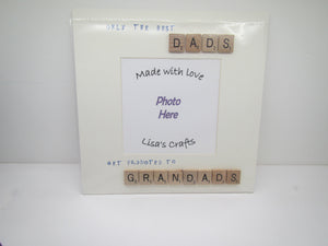 Handcrafted scrabble Picture - Best Dads get Promoted to Granddads