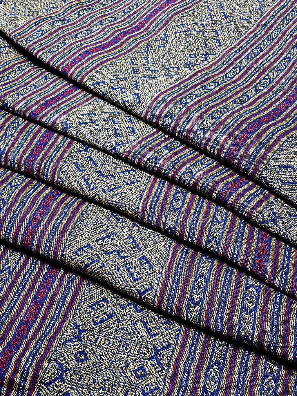 Thai Woven Fabric Tribal Fabric Native Cotton Fabric by the yard Ethnic fabric Craft fabric Craft Supplies Woven Textile 1/2 yard (WFF205)