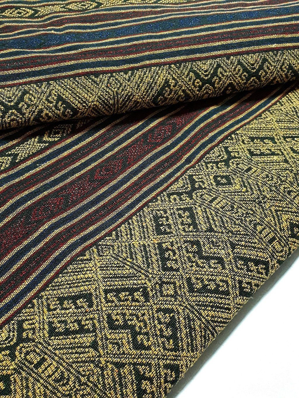 Thai Woven Fabric Tribal Fabric Native Cotton Fabric by the yard Ethnic fabric Craft fabric Craft Supplies Woven Textile 1/2 yard (WFF207)