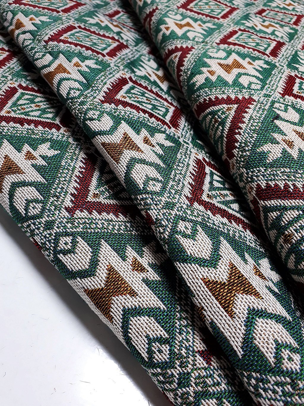 Woven Fabric Tribal Fabric Native Fabric by the yard Ethnic fabric Aztec fabric Craft Supplies Woven Textile 1/2 yard (WFF209)