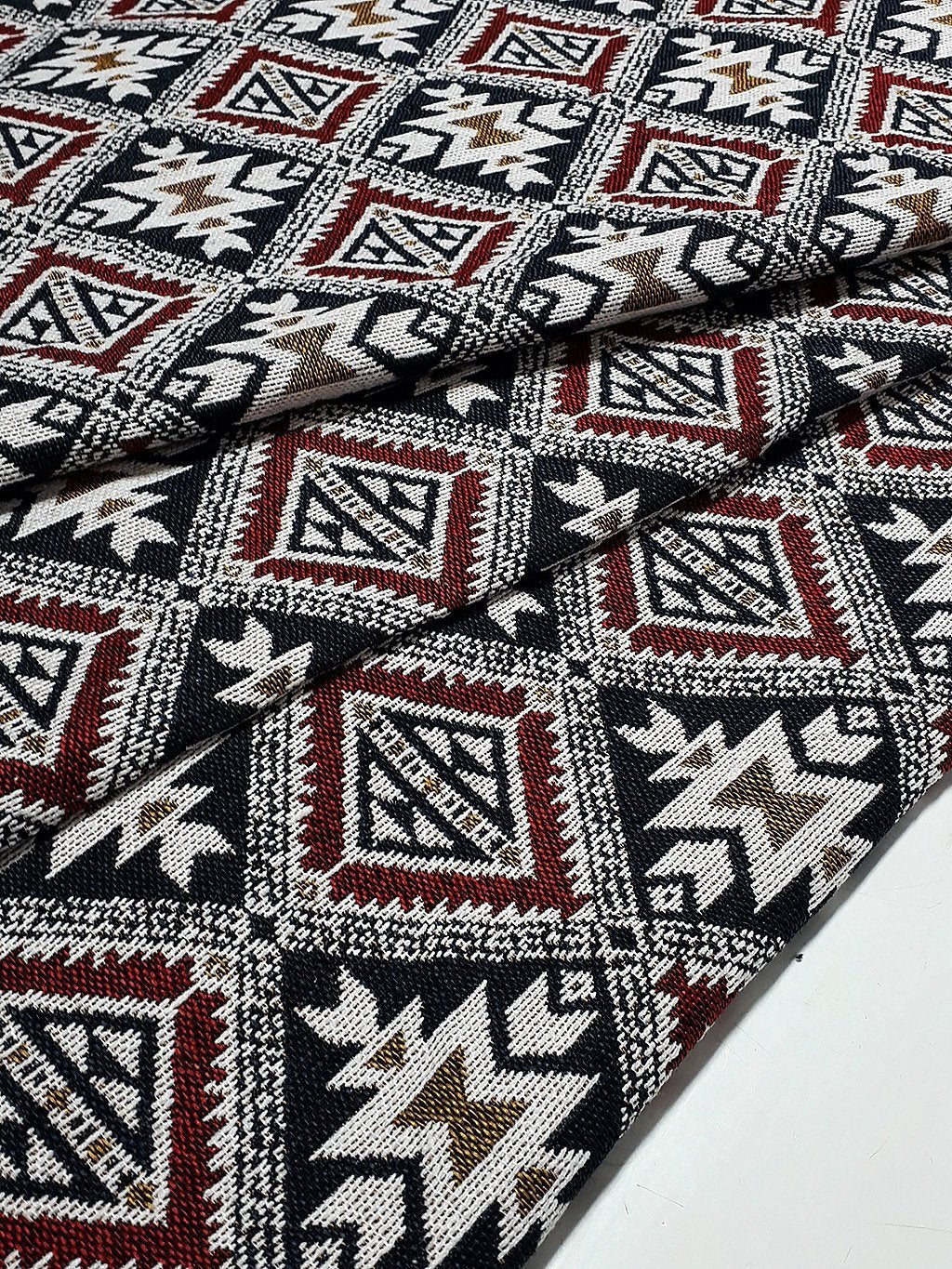 Woven Fabric Tribal Fabric Native Fabric by the yard Ethnic fabric Aztec fabric Craft Supplies Woven Textile 1/2 yard (WFF210)