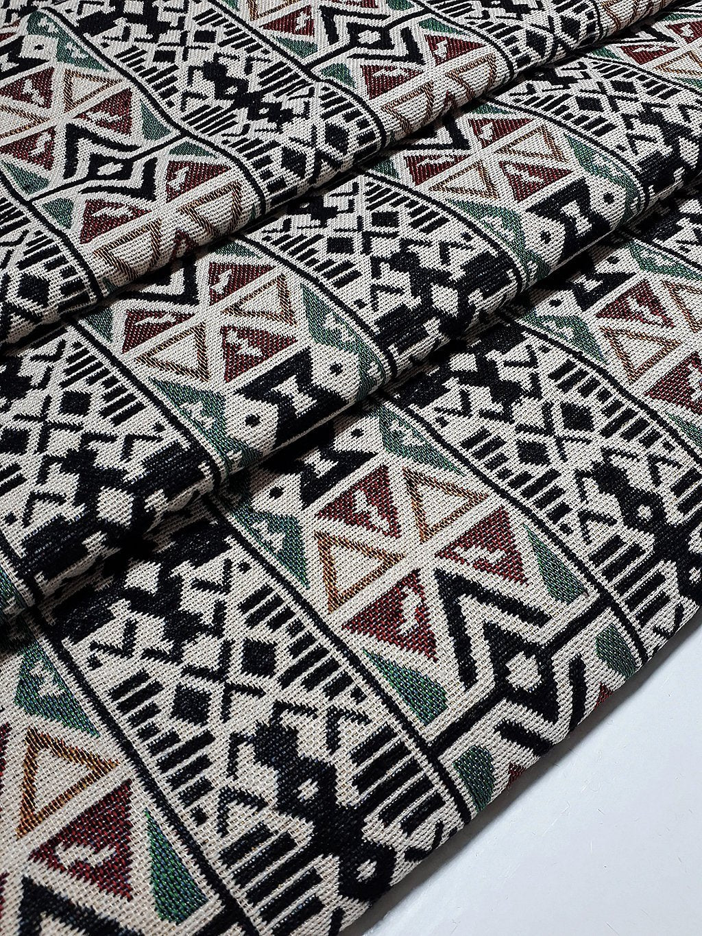 Woven Fabric Tribal Fabric Native Fabric by the yard Ethnic fabric Aztec fabric Craft Supplies Woven Textile 1/2 yard (WFF211)