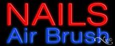 Nails Airbrush Handcrafted Real GlassTube Neon Sign