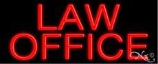 Law Office Handcrafted Real GlassTube Neon Sign