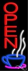 Open Cup Vertical Handcrafted Real GlassTube Neon Sign