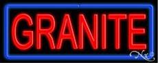 Granite Handcrafted Real GlassTube Neon Sign