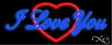 I Love You Handcrafted Real GlassTube Neon Sign