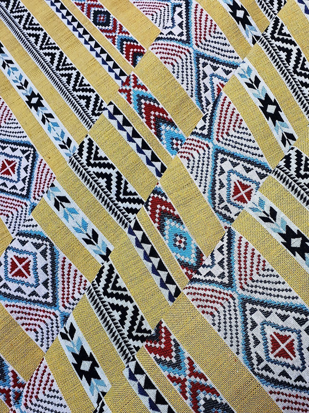 Thai Woven Fabric Tribal Fabric Native Cotton Fabric by the yard Ethnic fabric Craft fabric Craft Supplies Woven Textile 1/2 yard (WFF226)