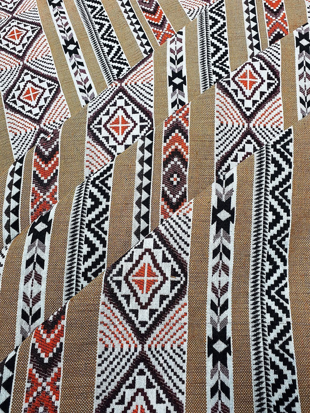 Thai Woven Fabric Tribal Fabric Native Cotton Fabric by the yard Ethnic fabric Craft fabric Craft Supplies Woven Textile 1/2 yard (WFF227)