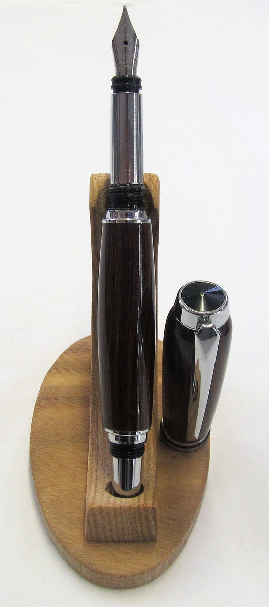 Handcrafted Kingwood pen with various fittings and pen types