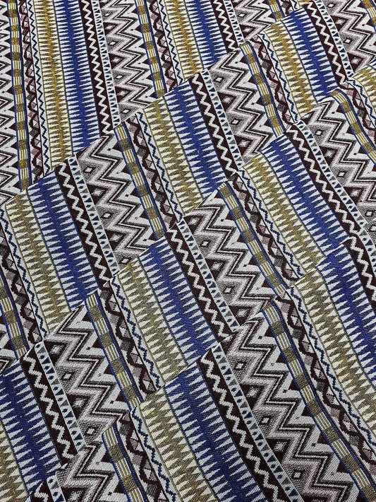 Thai Woven Fabric Tribal Fabric Native Fabric by the yard Ethnic fabric Aztec fabric Craft Supplies Woven Textile 1/2 yard (WFF231)