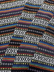 Thai Woven Cotton Fabric Tribal Fabric Native Fabric by the yard Ethnic fabric Aztec fabric Craft Supplies Woven Textile 1/2 yard (WF236)