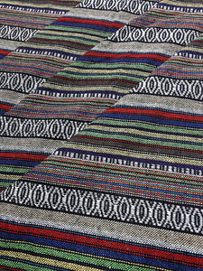 Thai Woven Cotton Fabric Tribal Fabric Native Fabric by the yard Ethnic fabric Aztec fabric Craft Supplies Woven Textile 1/2 yard (WF237)