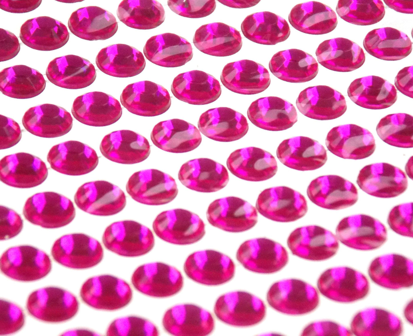 Pink Self Adhesive Rhinestone Gems Stick On 6mm 1235 pcs Lot of 5 Crafts Faceted