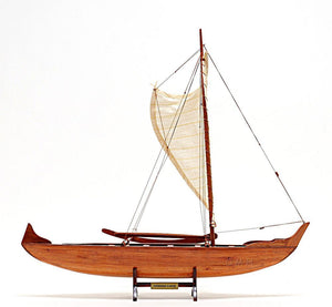 Hawaiian Canoe Wooden Handcrafted Model