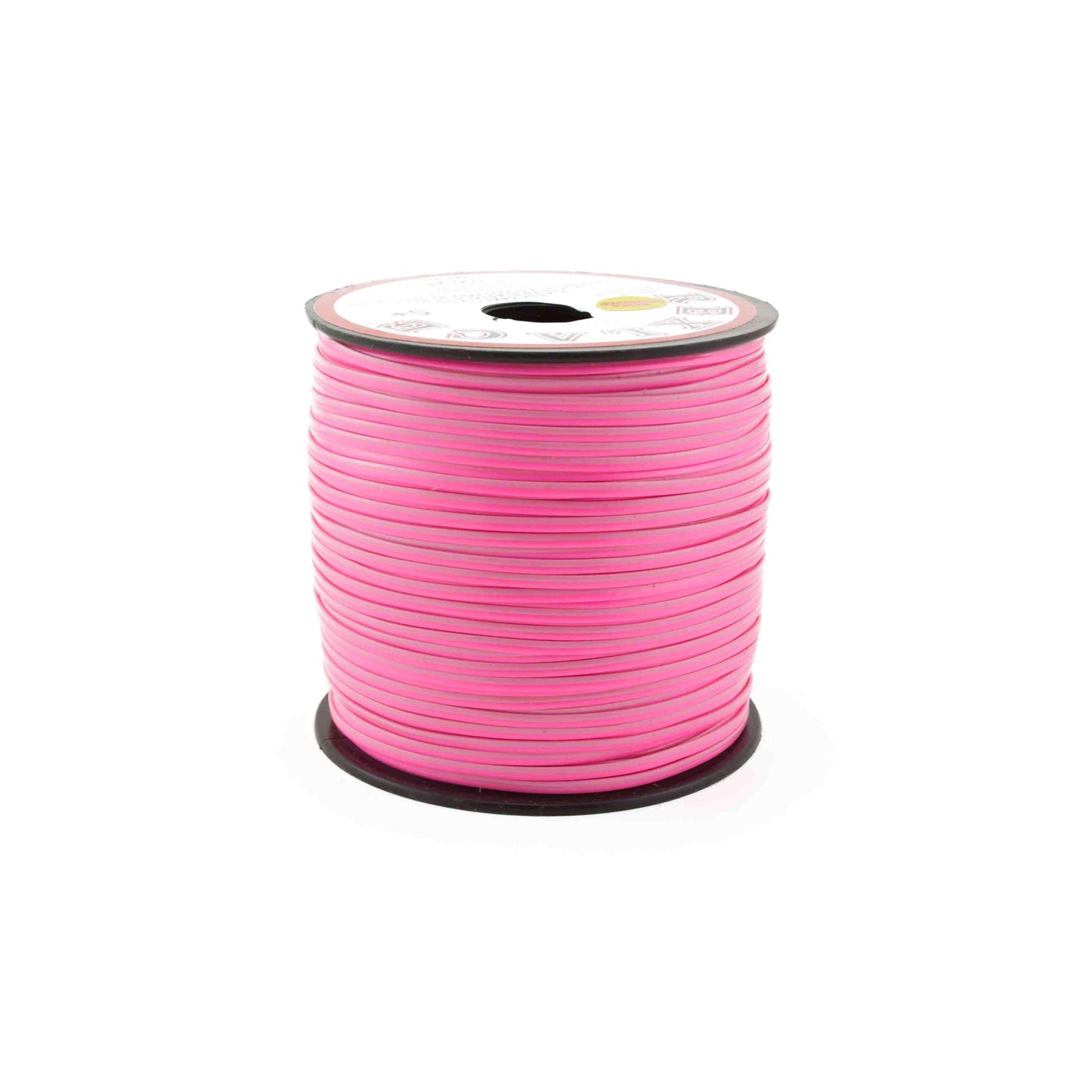 Neon Magenta- Pink Combination Plastic Craft Lace Lanyard Gimp String Bulk 100 Yard Roll