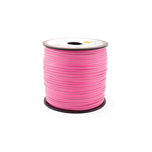 Neon Magenta- Pink Combination Plastic Craft Lace Lanyard Gimp String Bulk 100 Yard Roll