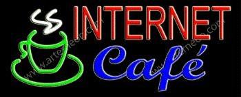 Internet Cafe Handcrafted Real GlassTube Neon Sign